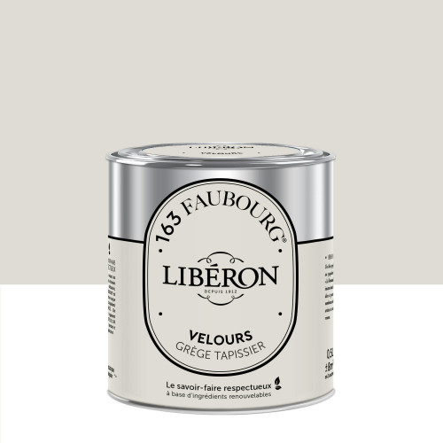 Peinture grège tapissier multisupport 163 faubourg LIBÉRON velours 0.5 l - LIBERON