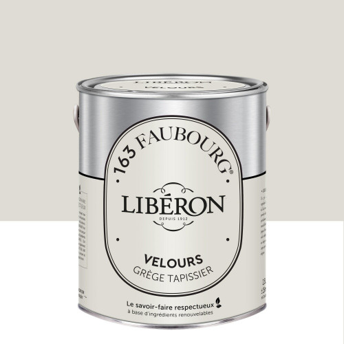 Peinture grège tapissier multisupport 163 faubourg LIBÉRON velours 2.5 l - LIBERON