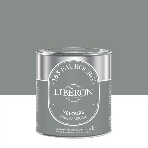 Peinture gris fabrique multisupport 163 faubourg LIBÉRON velours 0.5 l - LIBERON