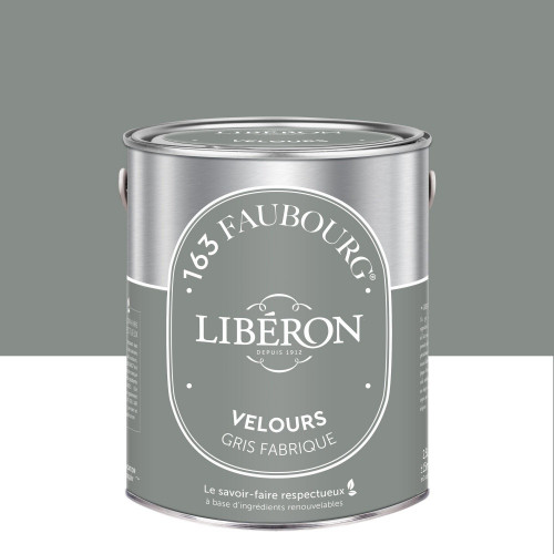 Peinture gris fabrique multisupport 163 faubourg LIBÉRON velours 2.5 l - LIBERON