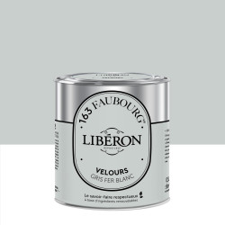 Peinture gris fer blanc multisupport 163 faubourg LIBÉRON velours 0.5 l de marque LIBERON, référence: B9217600