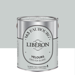 Peinture gris fer blanc multisupport 163 faubourg LIBÉRON velours 2.5 l de marque LIBERON, référence: B9217700