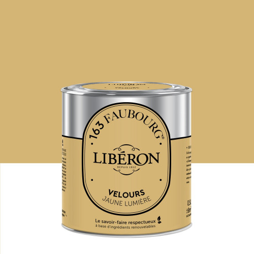 Peinture jaune lumière multisupport 163 faubourg LIBÉRON velours 0.5 l - LIBERON