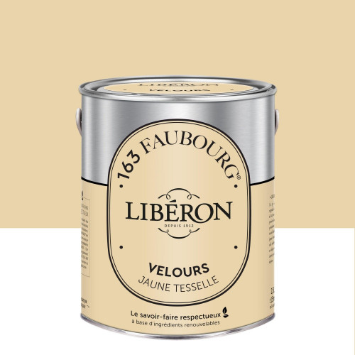 Peinture jaune tesselle multisupport 163 faubourg LIBÉRON velours 2.5 l - LIBERON