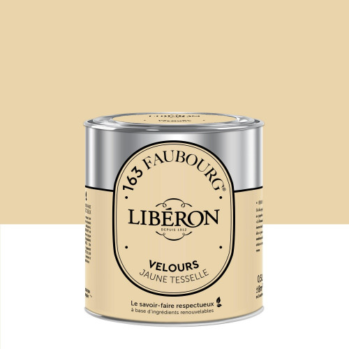 Peinture jaune tesselle mur, plafond et boiserie LIBÉRON velours 0.5 l - LIBERON