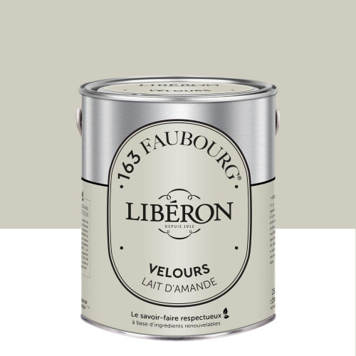 Peinture lait d'amande multisupport 163 faubourg LIBÉRON velours 2.5 l - LIBERON