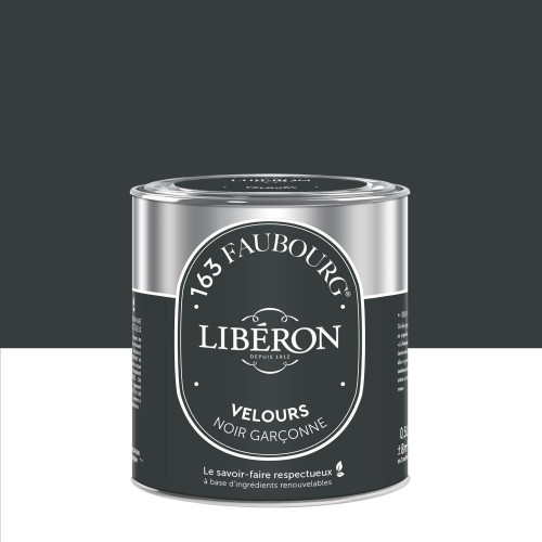 Peinture noir garçonne multisupport 163 faubourg LIBÉRON velours 0.5 l - LIBERON