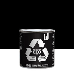Peinture noir mur / plafond ID Eco satiné 0.5 l - ID