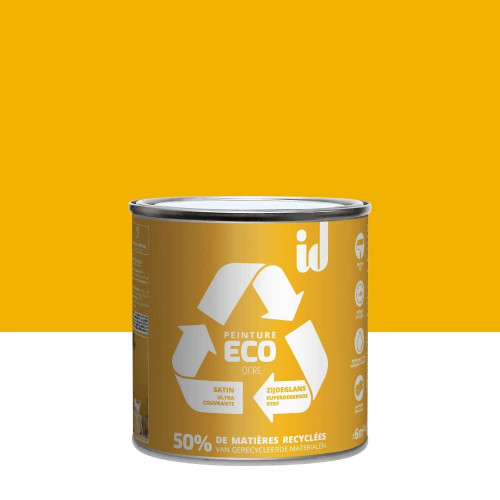Peinture ocre mur / plafond ID Eco satiné 0.5 l - ID
