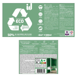 Peinture olive mur / plafond ID Eco satiné 0.5 l - ID
