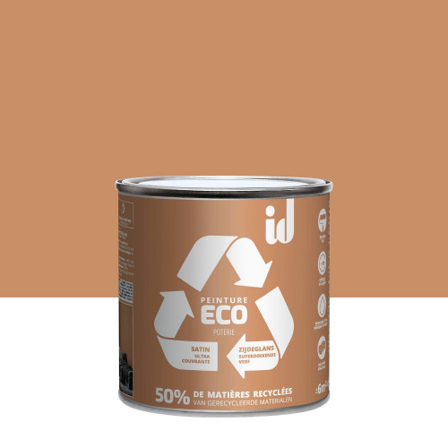 Peinture poterie mur / plafond ID Eco satiné 0.5 l - ID