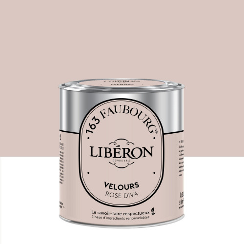 Peinture rose diva multisupport 163 faubourg LIBÉRON velours 0.5 l - LIBERON