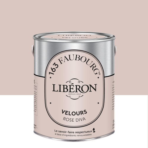 Peinture rose diva multisupport 163 faubourg LIBÉRON velours 2.5 l - LIBERON