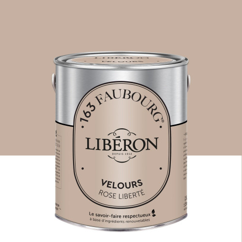 Peinture rose liberté multisupport 163 faubourg LIBÉRON velours 2.5 l - LIBERON