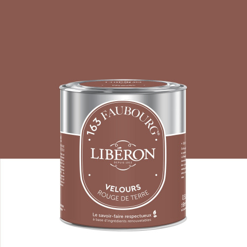 Peinture rouge de terre multisupport 163 faubourg LIBÉRON velours 0.5 l - LIBERON