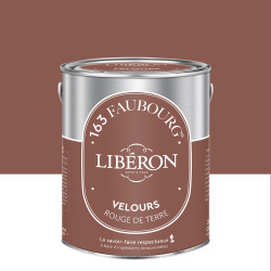 Peinture rouge de terre multisupport 163 faubourg LIBÉRON velours 2.5 l - LIBERON
