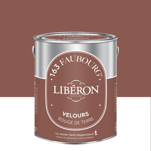 Peinture rouge de terre multisupport 163 faubourg LIBÉRON velours 2.5 l - LIBERON