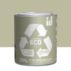 Peinture sauge mur / plafond ID Eco satiné 2 l de marque ID, référence: B9222600