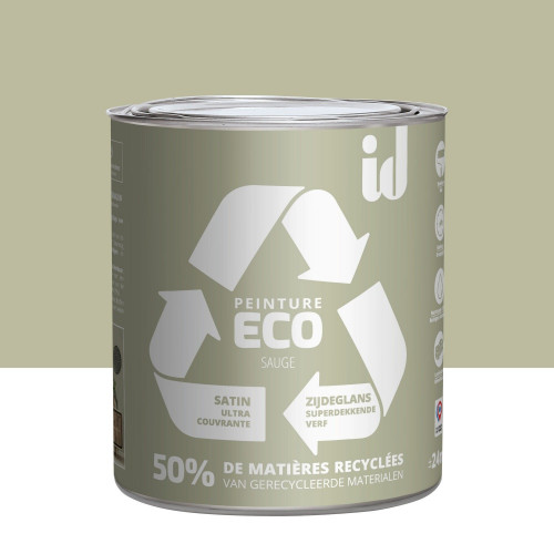 Peinture sauge mur / plafond ID Eco satiné 2 l - ID