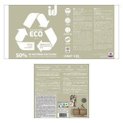 Peinture sauge mur / plafond ID Eco satiné 2 l - ID