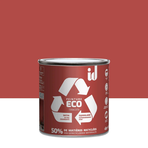 Peinture terracotta mur / plafond ID Eco satiné 0.5 l - ID