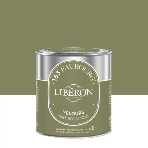 Peinture vert botanique multisupport 163 faubourg LIBÉRON velours 0.5 l - LIBERON