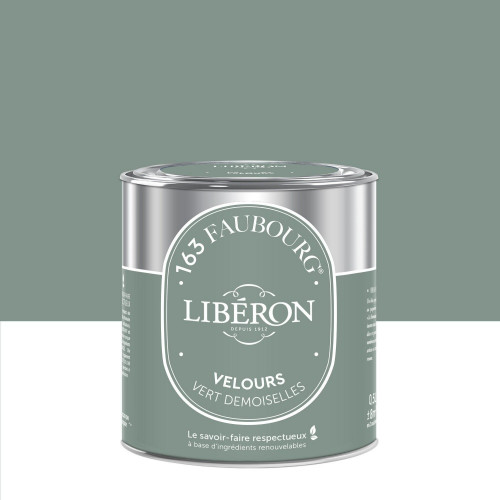 Peinture vert demoiselles multisupport 163 faubourg LIBÉRON velours 0.5 l - LIBERON