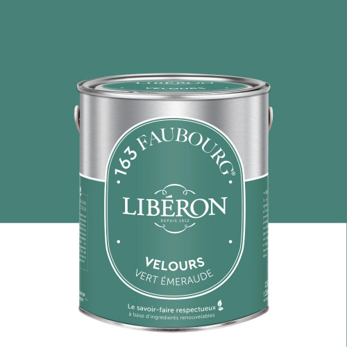 Peinture vert emeraude multisupport 163 faubourg LIBÉRON velours 2.5 l - LIBERON
