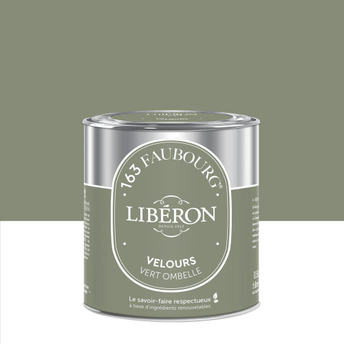 Peinture vert ombelle multisupport 163 faubourg LIBÉRON velours 0.5 l - LIBERON