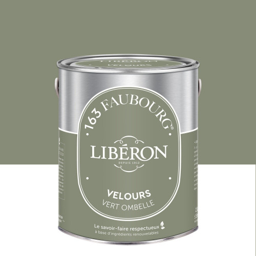 Peinture vert ombelle multisupport 163 faubourg LIBÉRON velours 2.5 l - LIBERON