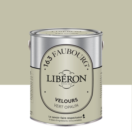 Peinture vert opalin multisupport 163 faubourg LIBÉRON velours 2.5 l - LIBERON