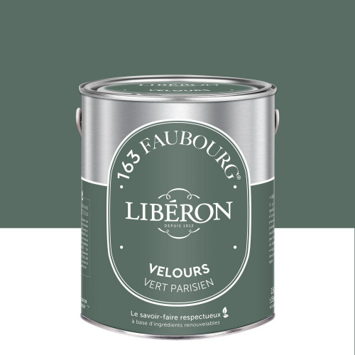 Peinture vert parisien multisupport 163 faubourg LIBÉRON velours 2.5 l - LIBERON
