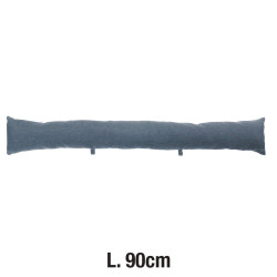 Coussin bas de porte Chambray, bleu l.12 x H.12 cm - JBY CREATION