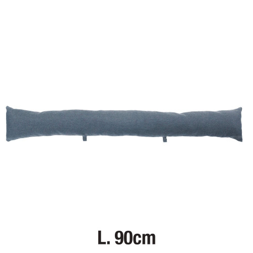 Coussin bas de porte Chambray, bleu l.12 x H.12 cm - JBY CREATION