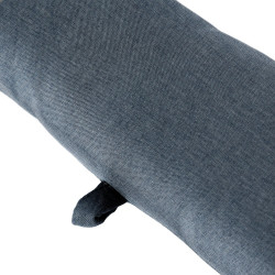 Coussin bas de porte Chambray, bleu l.12 x H.12 cm - JBY CREATION