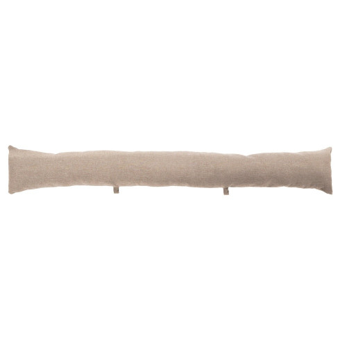 Coussin bas de porte Chambray, taupe l.12 x H.12 cm - JBY CREATION