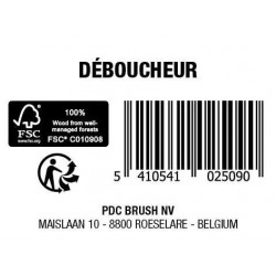 Déboucheur canalisation ventouse manche en bois PDC BRUSH - PDC BRUSH