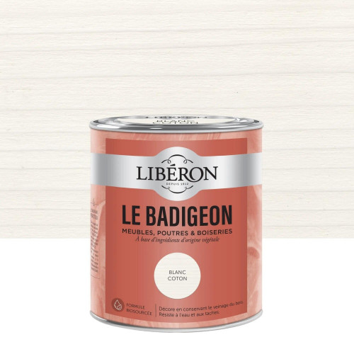 Badigeon LIBERON blanc coton mat 0.75 l - LIBERON