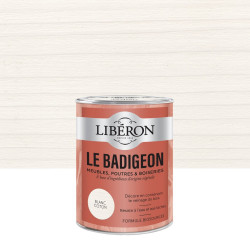 Badigeon LIBERON blanc coton mat 250 ml de marque LIBERON, référence: B9226700