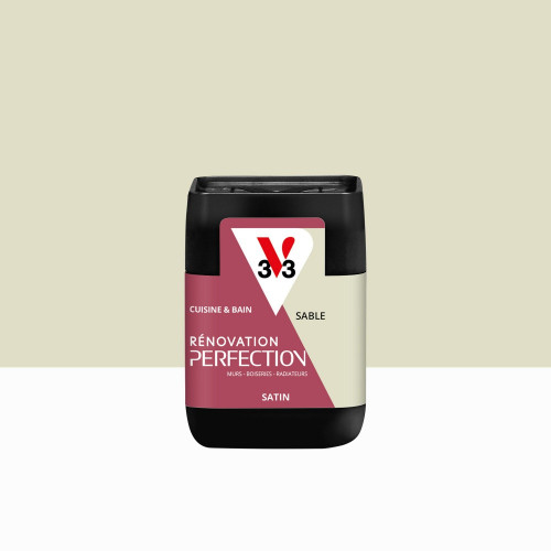 Peinture meuble sable mat V33 Rénovation cuisine et bain 0.075l - V33