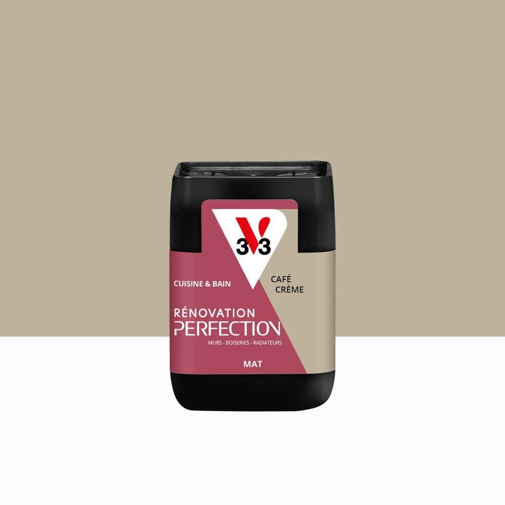 Peinture meuble, V33 Rénovation cuisine et bain, 0.075l, café crème mat