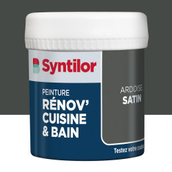 Testeur peinture meuble ardoise satin SYNTILOR Renov' cuisine et bain 0.075l de marque SYNTILOR, référence: B9228800