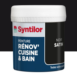 Testeur peinture meuble noir satin SYNTILOR Renov' cuisine et bain 0.075l de marque SYNTILOR, référence: B9229500