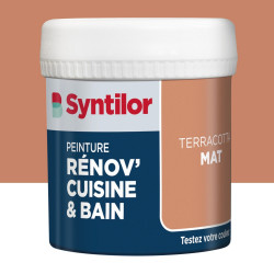 Testeur peinture meuble terracotta mat SYNTILOR Renov' cuisine et bain 0.075l de marque SYNTILOR, référence: B9229700