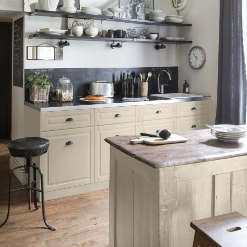 Peinture  Relook bois MAISON DECO, beige sable satine, 2 l - MAISON DECO