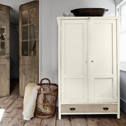Peinture  Relook bois MAISON DECO, blanc ecume satine, 1 l - MAISON DECO