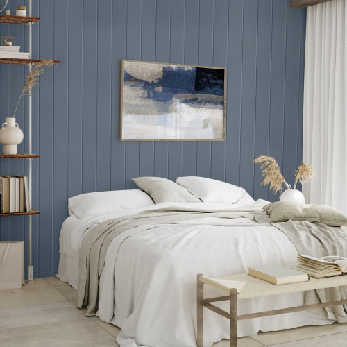 Peinture  Relook bois MAISON DECO, bleu ocean satine, 1 l - MAISON DECO