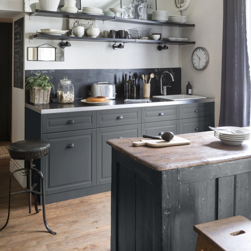 Peinture  Relook bois MAISON DECO, gris tempete satine, 1 l - MAISON DECO
