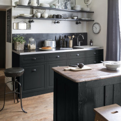Peinture  Relook bois MAISON DECO, noir fusain satine, 1 l - MAISON DECO
