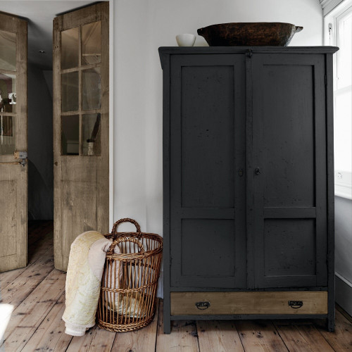 Peinture  Relook bois MAISON DECO, noir fusain satine, 2 l - MAISON DECO